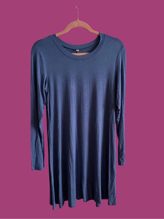 No Brand Dresses & Skirts - 2 ITEMS - Long Sleeve Blue Dress MEDIUM CAPE JUBY Charcoal Beaded Top